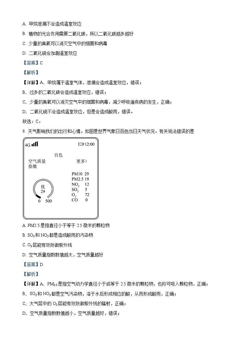 2024年广西初中学业水平模拟测试化学试卷（四）（教师版）第3页