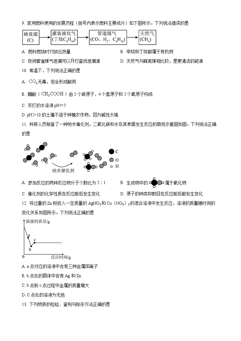 2024年广东省广州市第五中学中考化学二模试卷（学生版+教师版）03