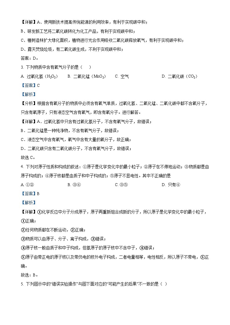 2024年广西初中学业水平考试化学领航卷（学生版+教师版）02