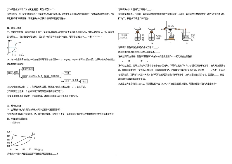 2024年河南省信阳市光山县中考三模化学试题第3页