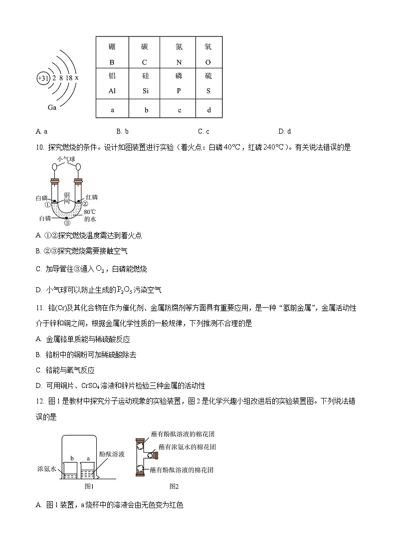 2024年广西南宁市三美学校初中学业水平考试全真模拟化学试题（六）（学生版+教师版 ）03