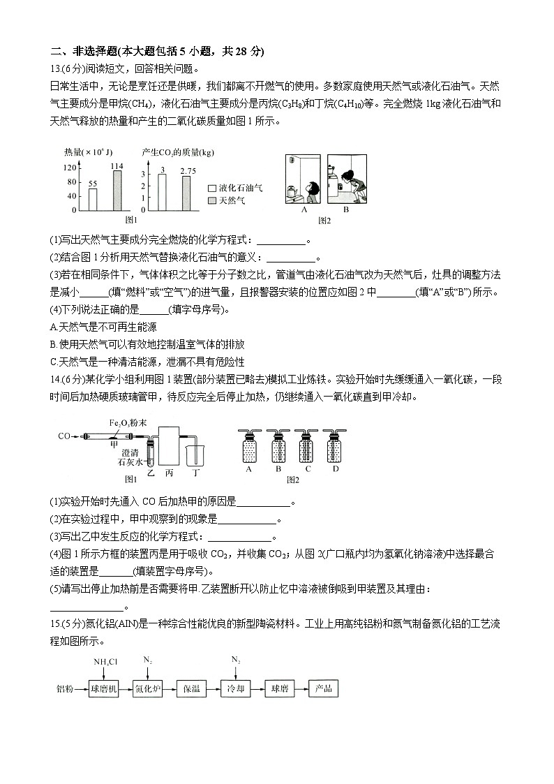 06，2024年安徽省滁州市天长市实验中学教育集团中考模拟测试三模化学试题03