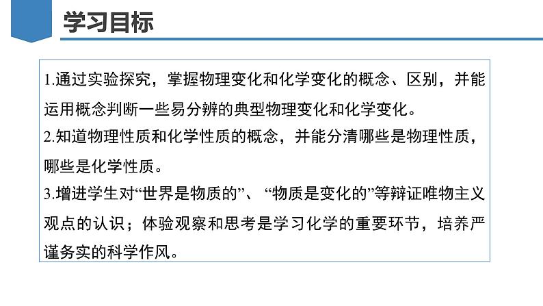 《物质的变化和性质》教学课件九年级化学上册同步备课系列（人教版）第3页