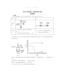 2024北京初三二模化学试题分类汇编：实验题