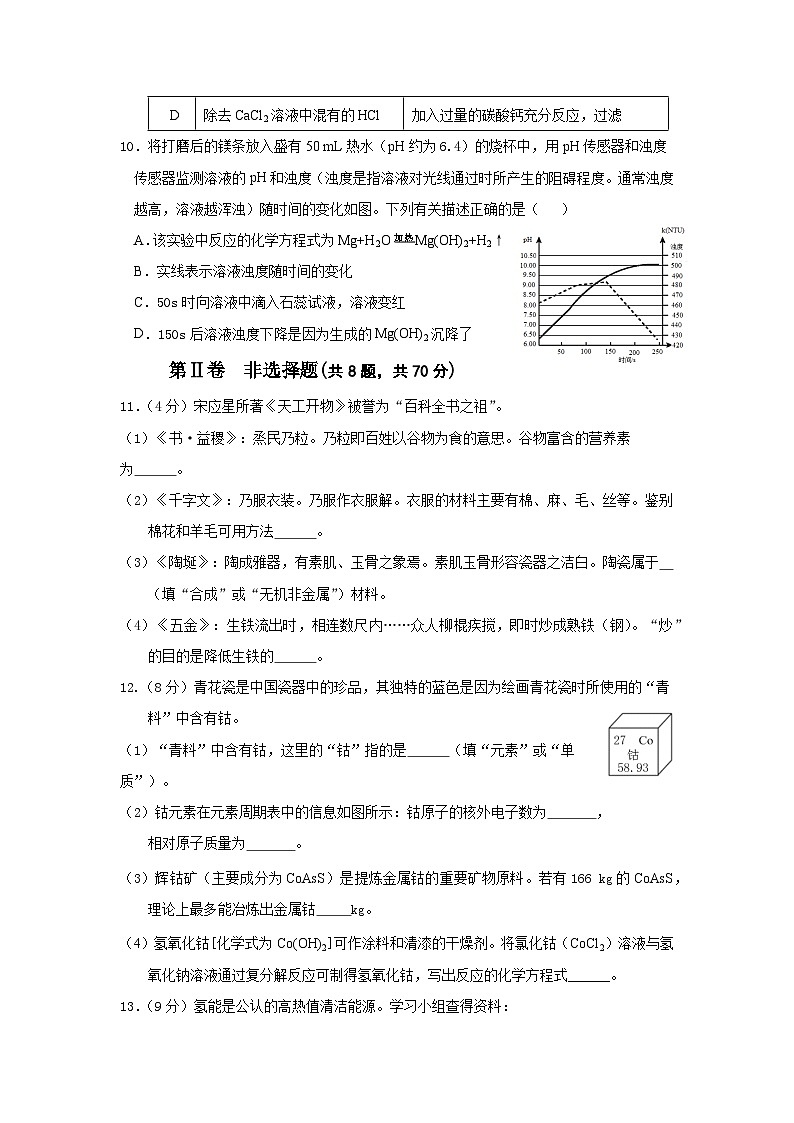 2024年福建省南平市中考模拟化学试卷第3页
