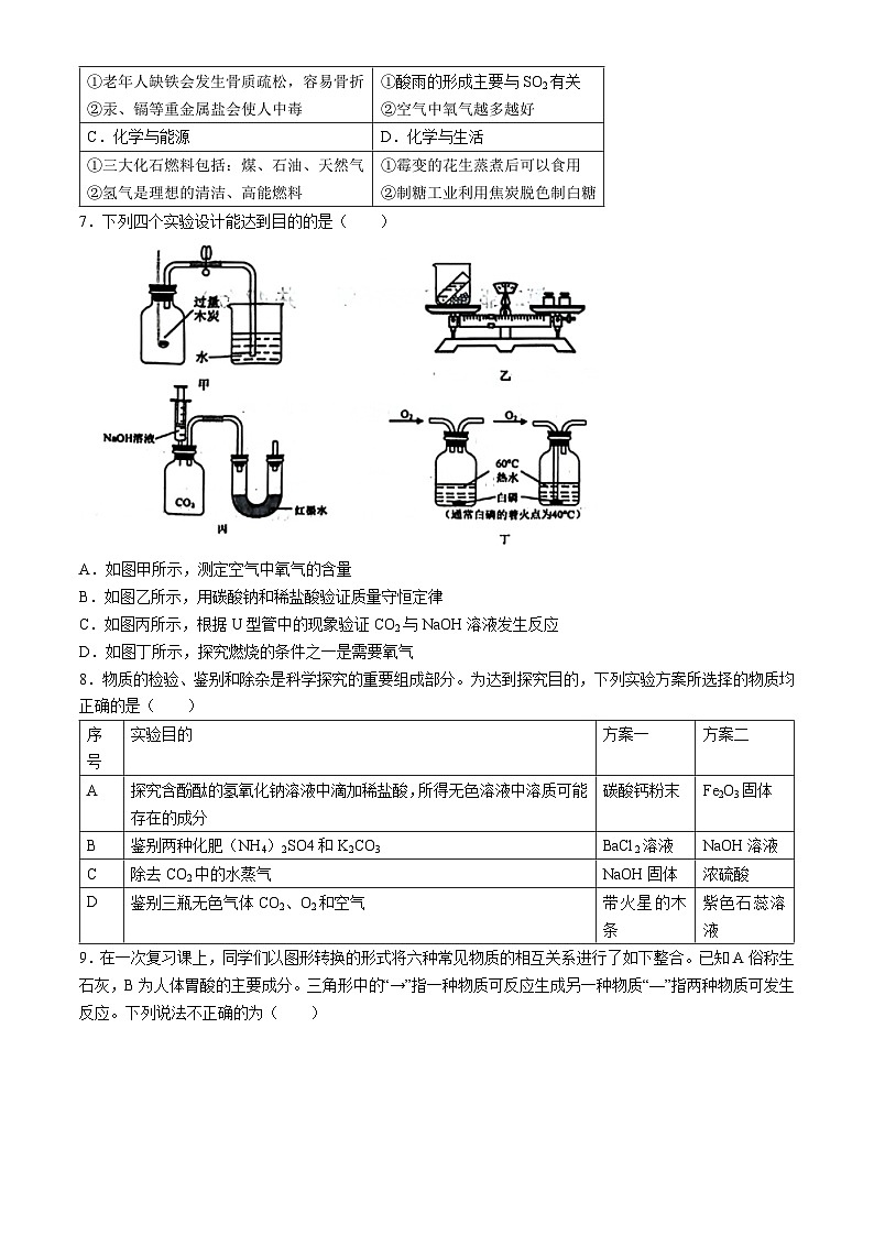 2024年陕西省西安市雁塔区西安交大附属中学中中考五模化学试题02