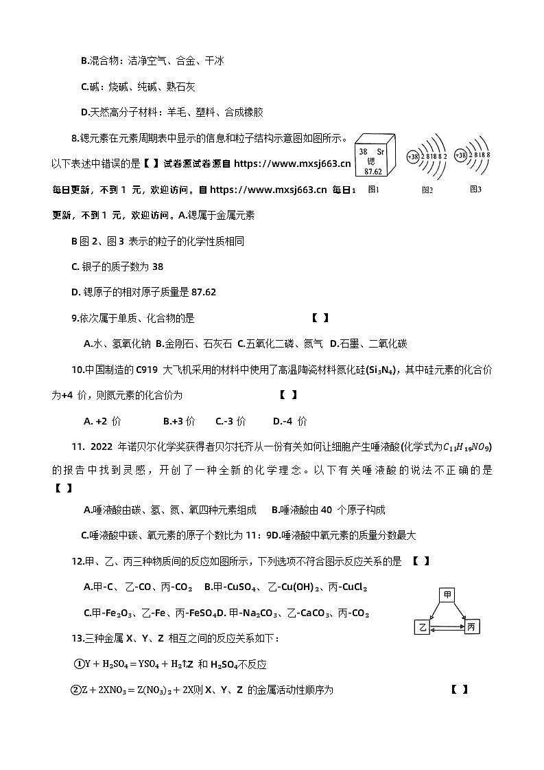 2024年河南省商丘市夏邑县中考二模化学试题第2页