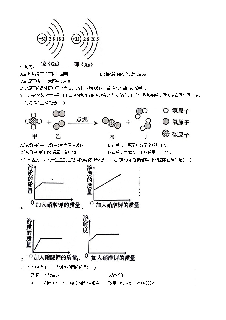 2024年山东省菏泽市鄄城县中考三模化学试题第2页