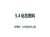5.4 化石燃料 课件---2024-2025学年九年级化学科粤版上册