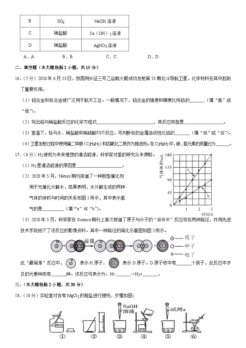 2020年广东省中考化学试题及答案03