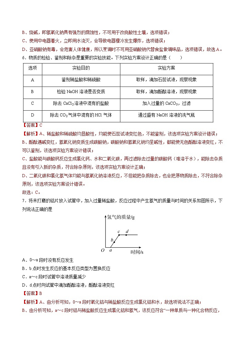 化学（贵州卷）（全解全析）第3页