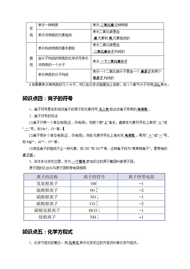 2024年中考化学二轮题型突破限时精练 化学用语 （含解析）第3页