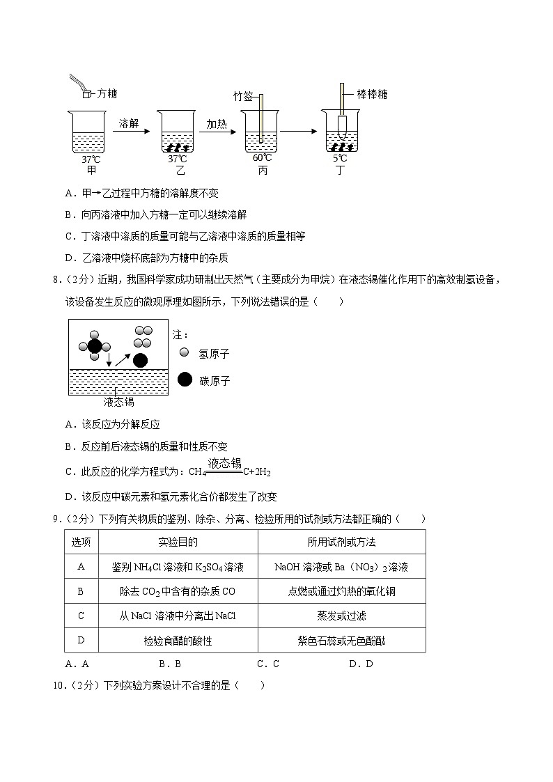 2024年江苏省盐城经开区中考化学三模试卷第2页