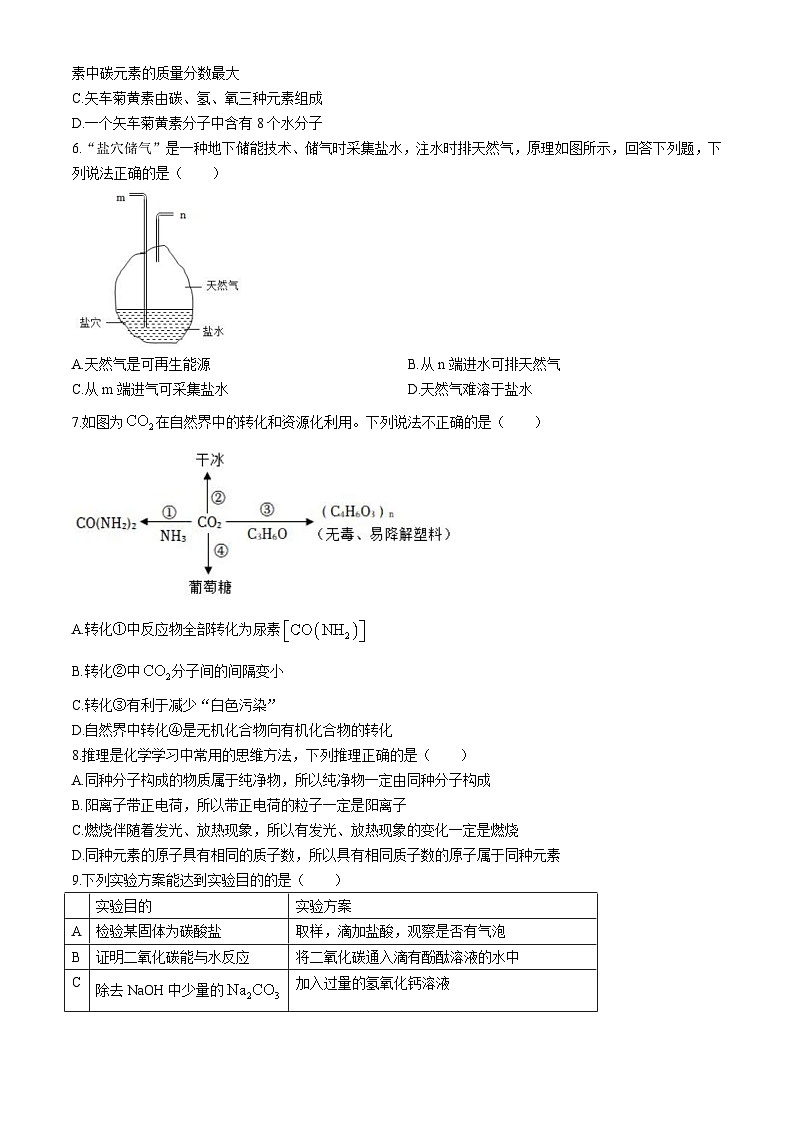 2024年福建省厦门第一中学中考二模化学试题02