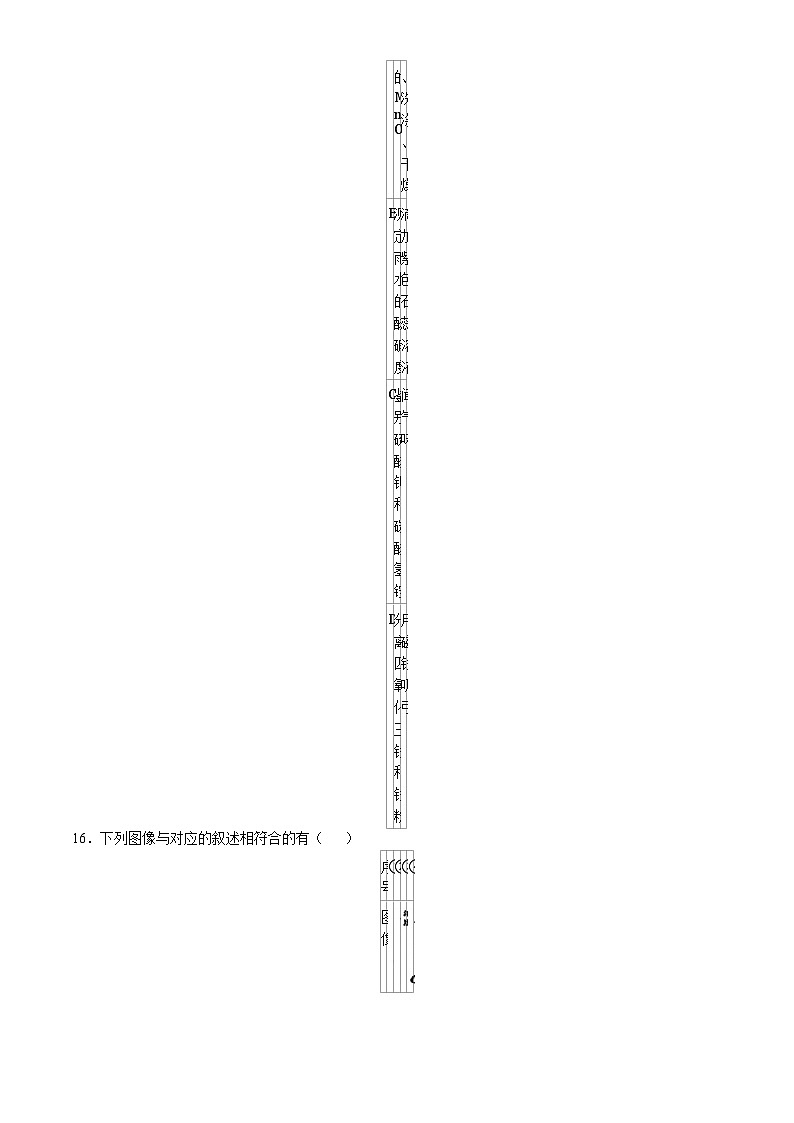 2024年重庆市实验外国语学校中考三模化学试题(无答案)第3页