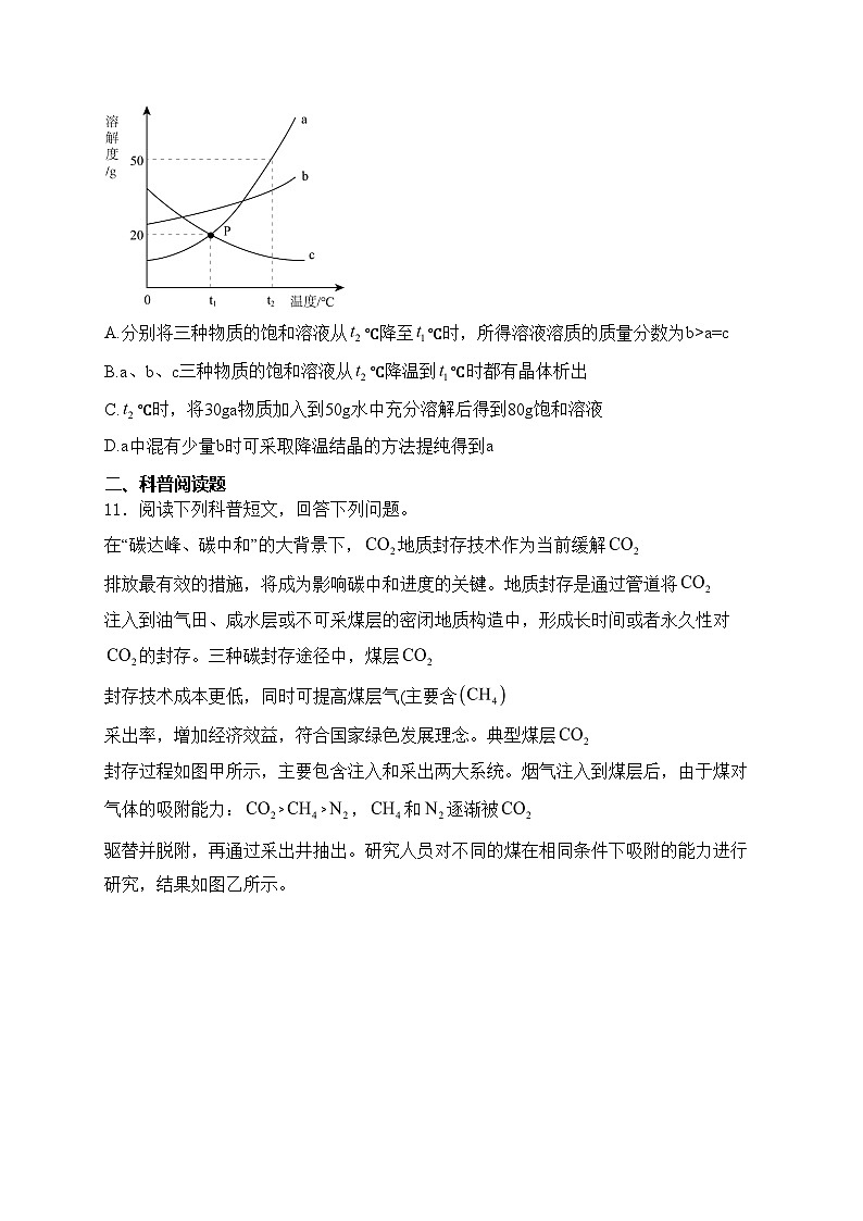 辽宁省葫芦岛市连山区2024届九年级下学期中考一模化学试卷(含答案)03