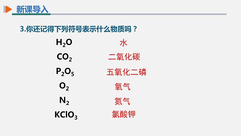 【高效课堂】化学人教版九上课件：4.4 化学式与化合价 第1课时第4页