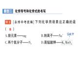 人教版九上化学第四单元 自然界的水 专题一 化学用语 作业课件