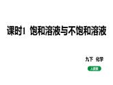 人教版九下化学 第九单元 课时1 饱和溶液与不饱和溶液 课件