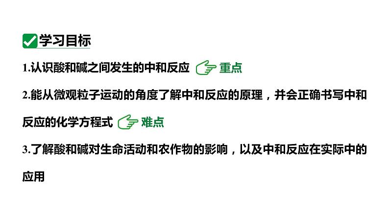 人教版九下化学 第十单元 课时1 中和反应及其在实际中的应用 课件03