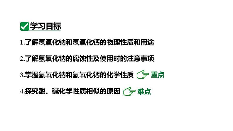 人教版九下化学 第十单元 课时3 常见碱的性质及用途 课件第3页