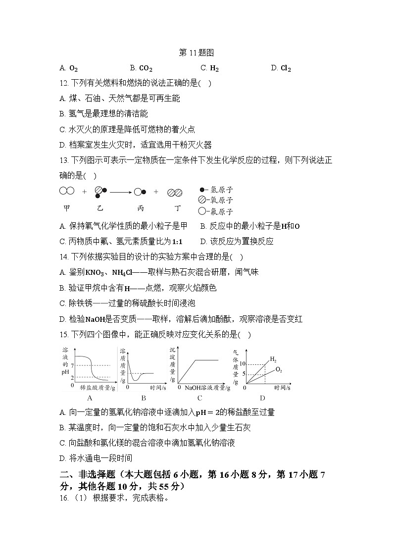 2024年广东省中考化学模拟试卷（一）03