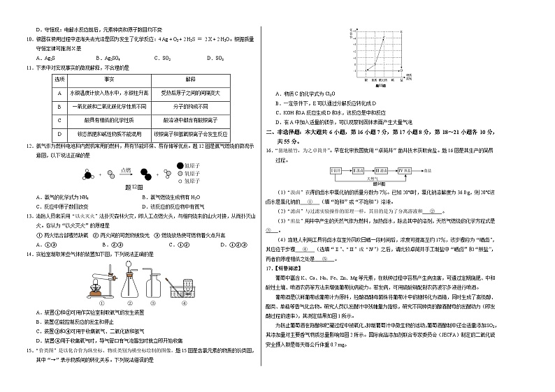 化学（广东卷）（考试版A3）第2页