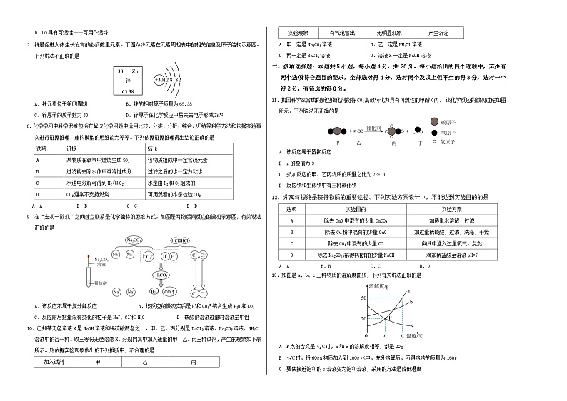 化学（济南卷）（考试版A3）第2页