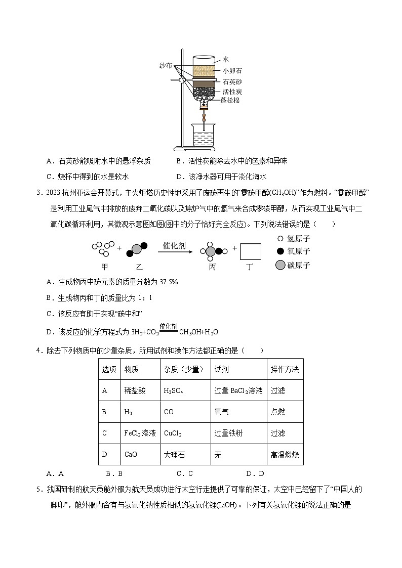 2024年中考化学第二次模拟考试（内蒙古包头卷）02