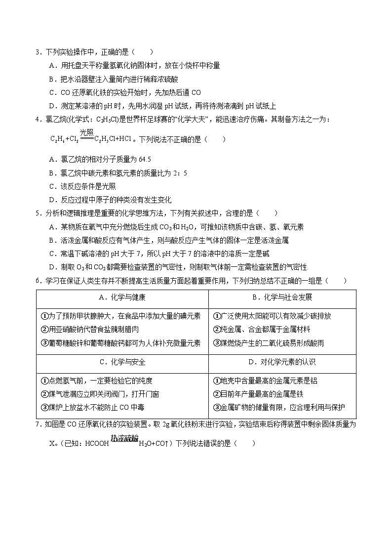 化学（贵州卷）（考试版A4）第2页