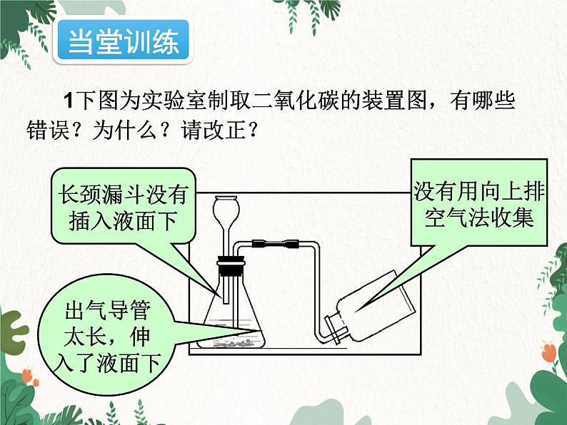 人教版化学九年级上册 第六单元课题2  二氧化碳制取的探究课件第5页