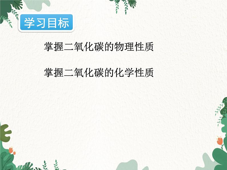 人教版化学九年级上册 第六单元课题3第一课时 二氧化碳的性质课件第2页