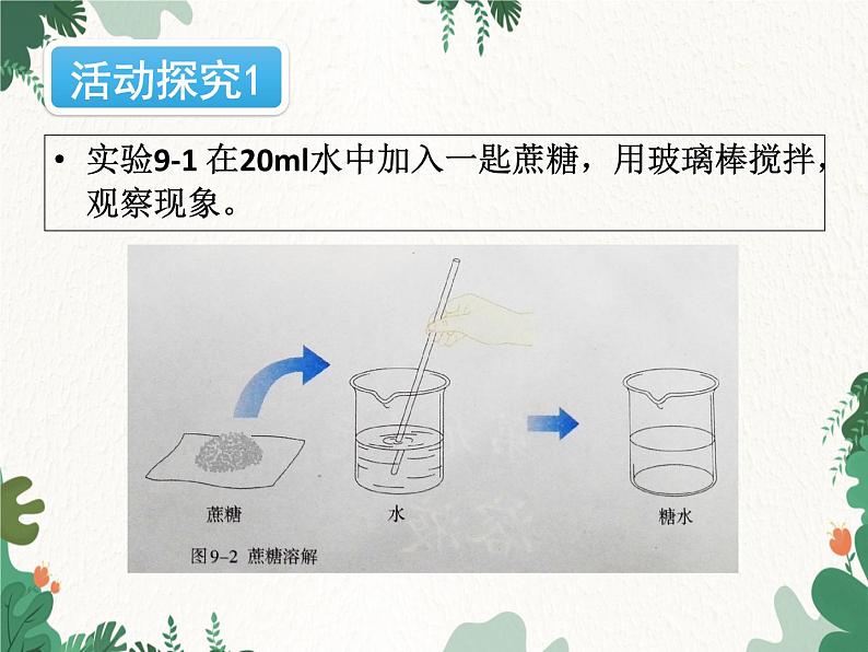 人教版化学九年级下册 第九单元课题1第一课时 溶液的概念、特征和组成课件04