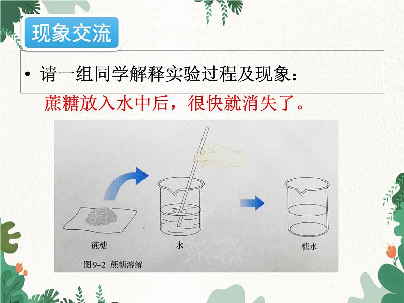 人教版化学九年级下册 第九单元课题1第一课时 溶液的概念、特征和组成课件05