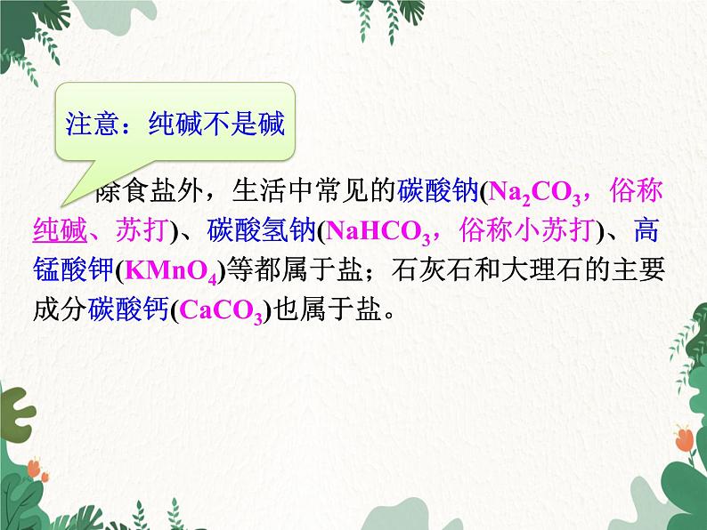 人教版化学九年级下册 第十一单元课题1第一课时 几种常见的盐课件第3页