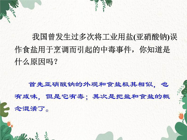 人教版化学九年级下册 第十一单元课题1第一课时 几种常见的盐课件第5页