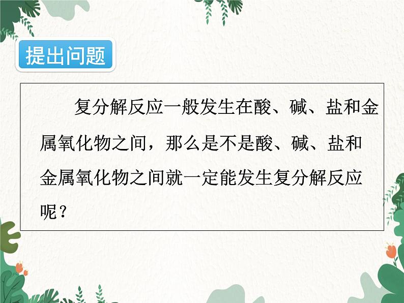 人教版化学九年级下册 第十一单元课题1第二课时 复分解反应课件第4页