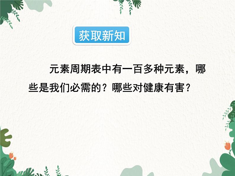 人教版化学九年级下册 第十二单元课题2 化学元素与人体健康课件第4页