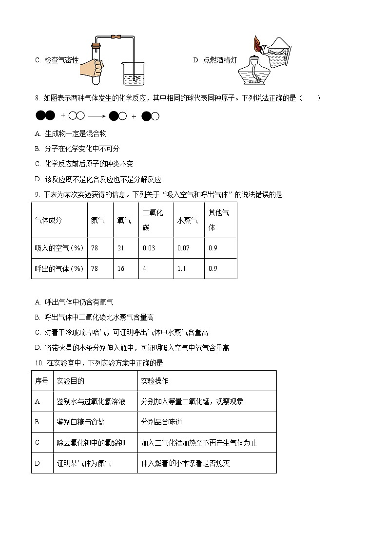 2024年辽宁省抚顺市望花区中考一模化学试题（解析版）第2页