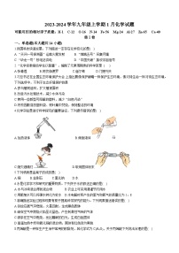 河南省郑州市第八十二中学2023-2024学年九年级上学期1月考试化学试题