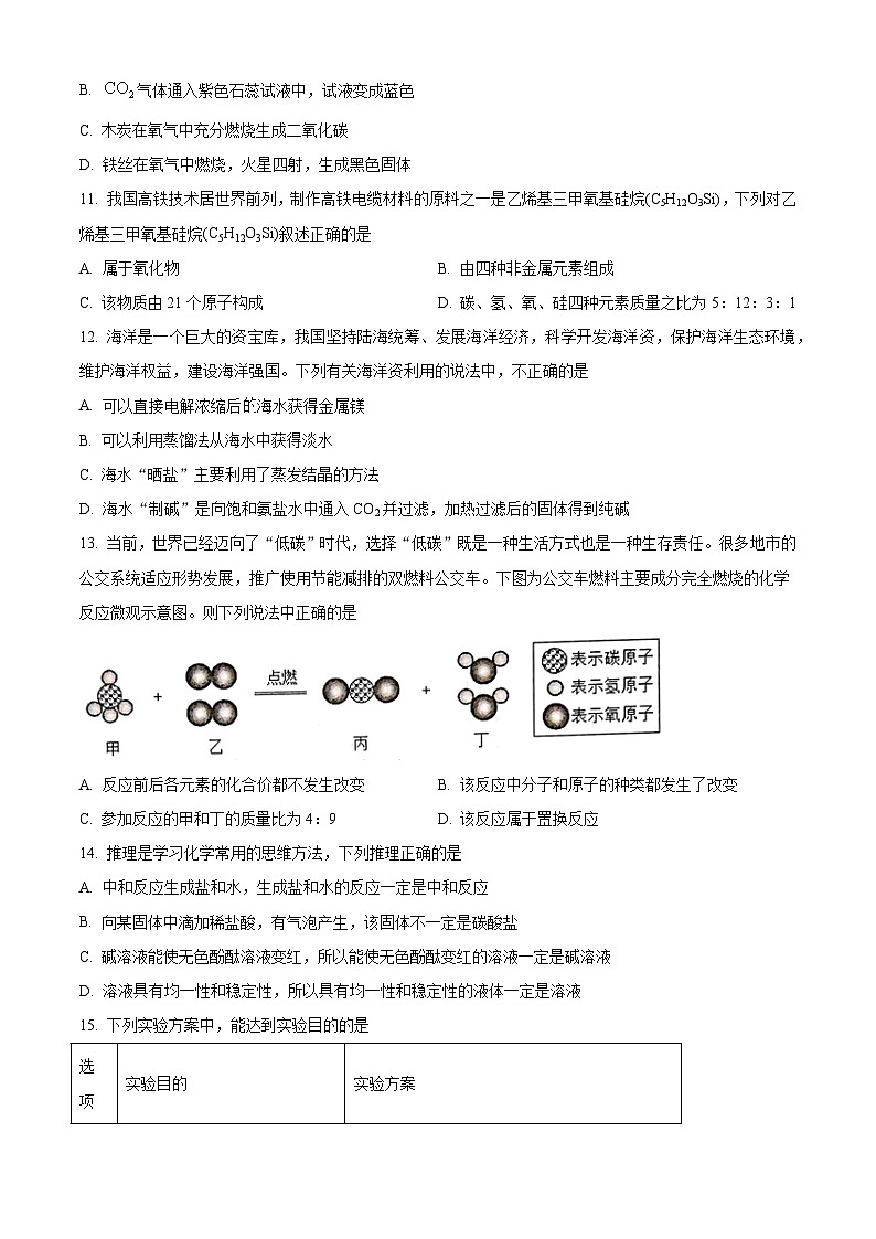 山东省聊城市临清市2023-2024学年九年级上学期期末化学试题（解析版）03