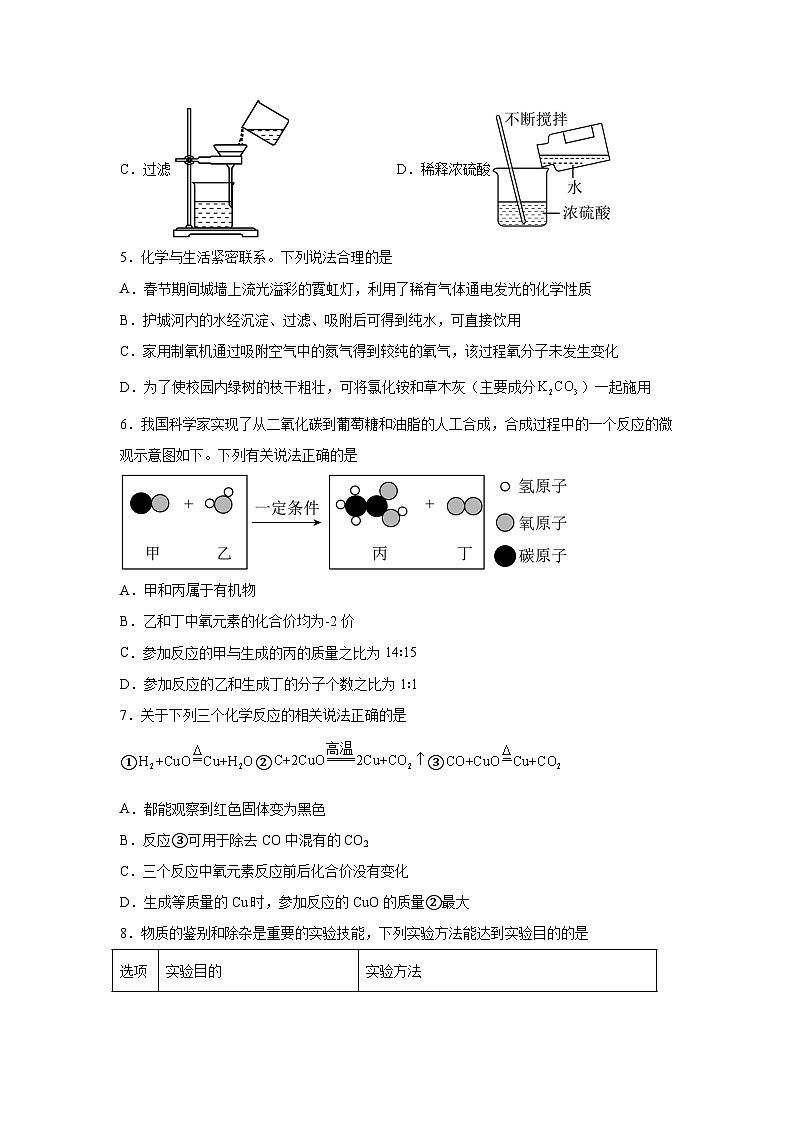 化学（陕西卷）-2024年中考考前最后一卷第2页