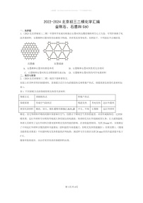 [化学]2022～2024北京初三二模化学试题分类汇编：金刚石、石墨和C60