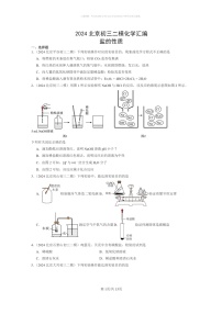 [化学]2024北京初三二模化学试题分类汇编：盐的性质