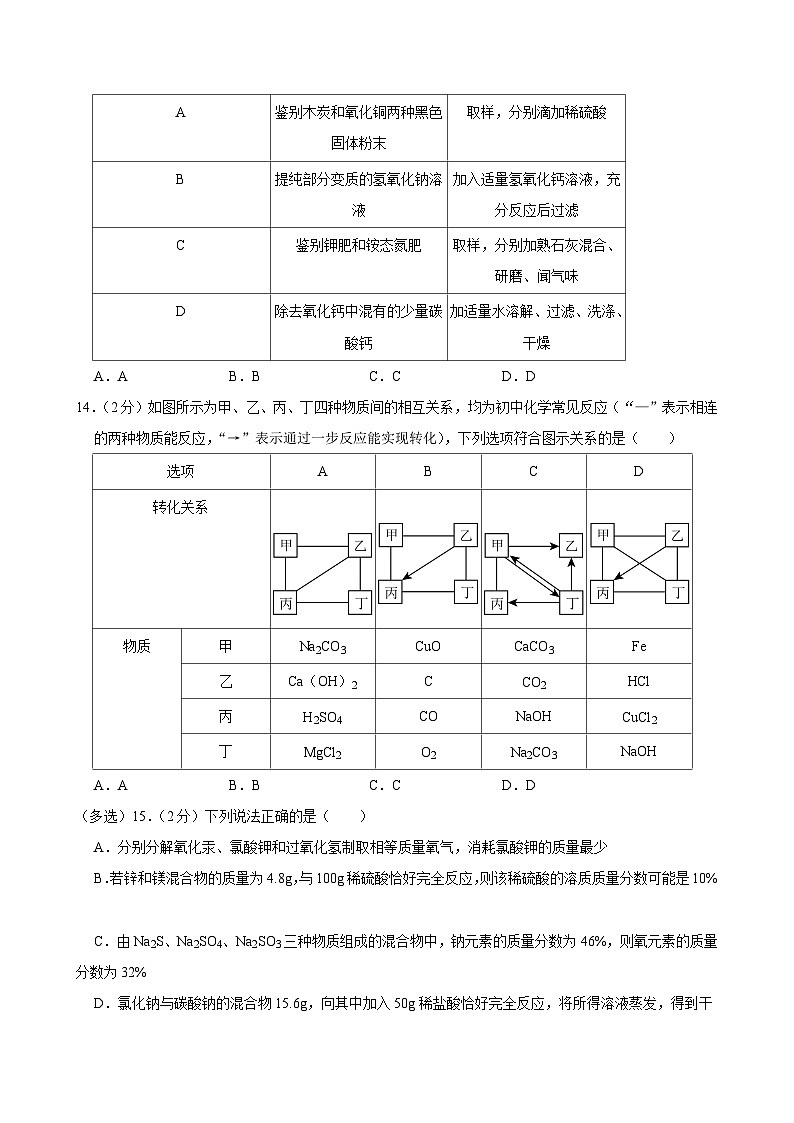 2024年天津市南开区中考化学二模试卷第3页