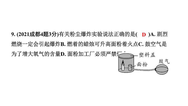 2024成都中考化学二轮复习 第七单元 燃料及其利用（课件）第8页