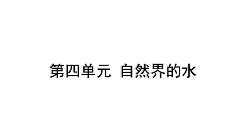 2024成都中考化学复习“四清”回归教材04第四单元自然界的水 课件第1页