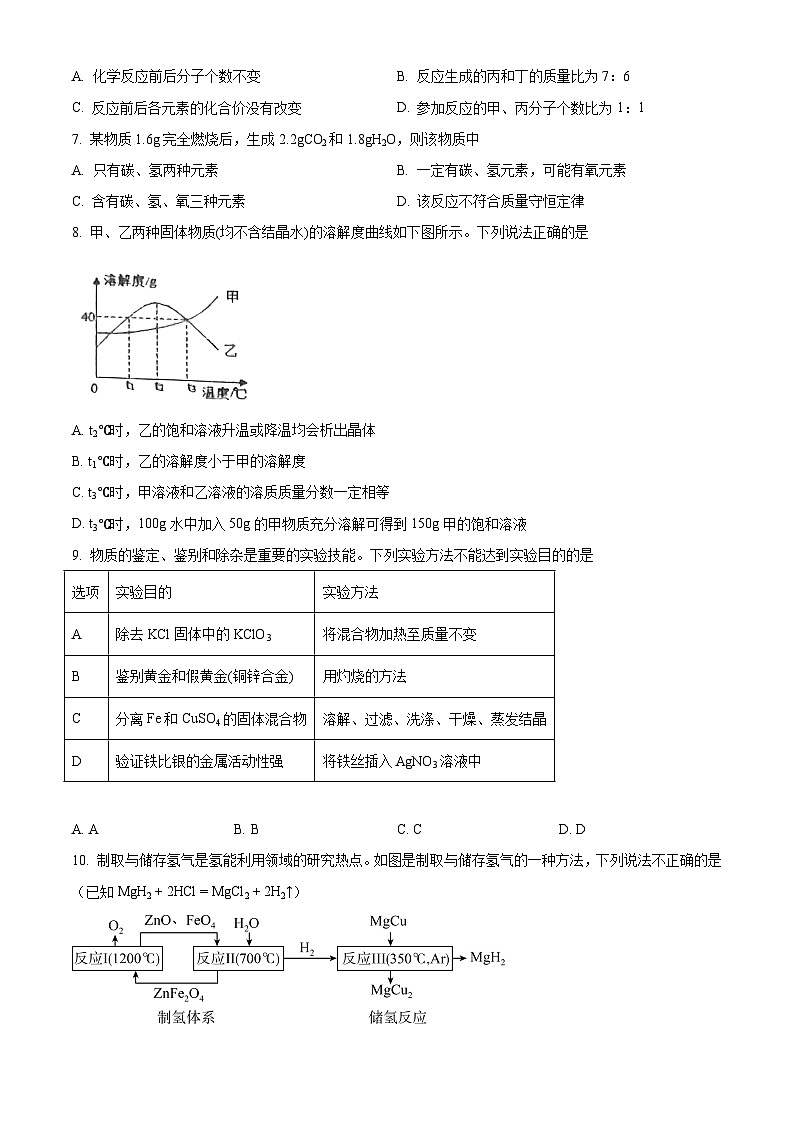 福建省泉州市永春县第一中学2023-2024学年九年级上学期1月月考化学试题（含解析）第2页