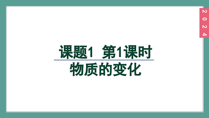 (2024)人教版化学九年级上册（1-1）物质的变化和性质 第1课时 物质的变化 PPT课件02