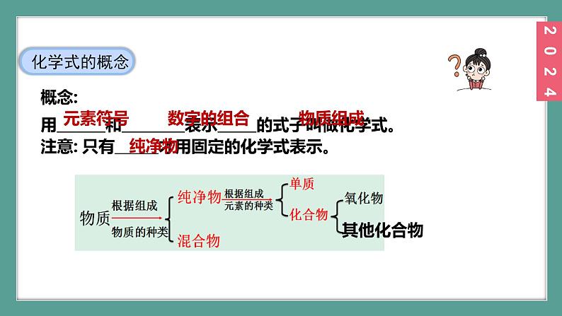 (2024)人教版化学九年级上册（4-3）物质组成的表示 第1课时 化学式 PPT课件07